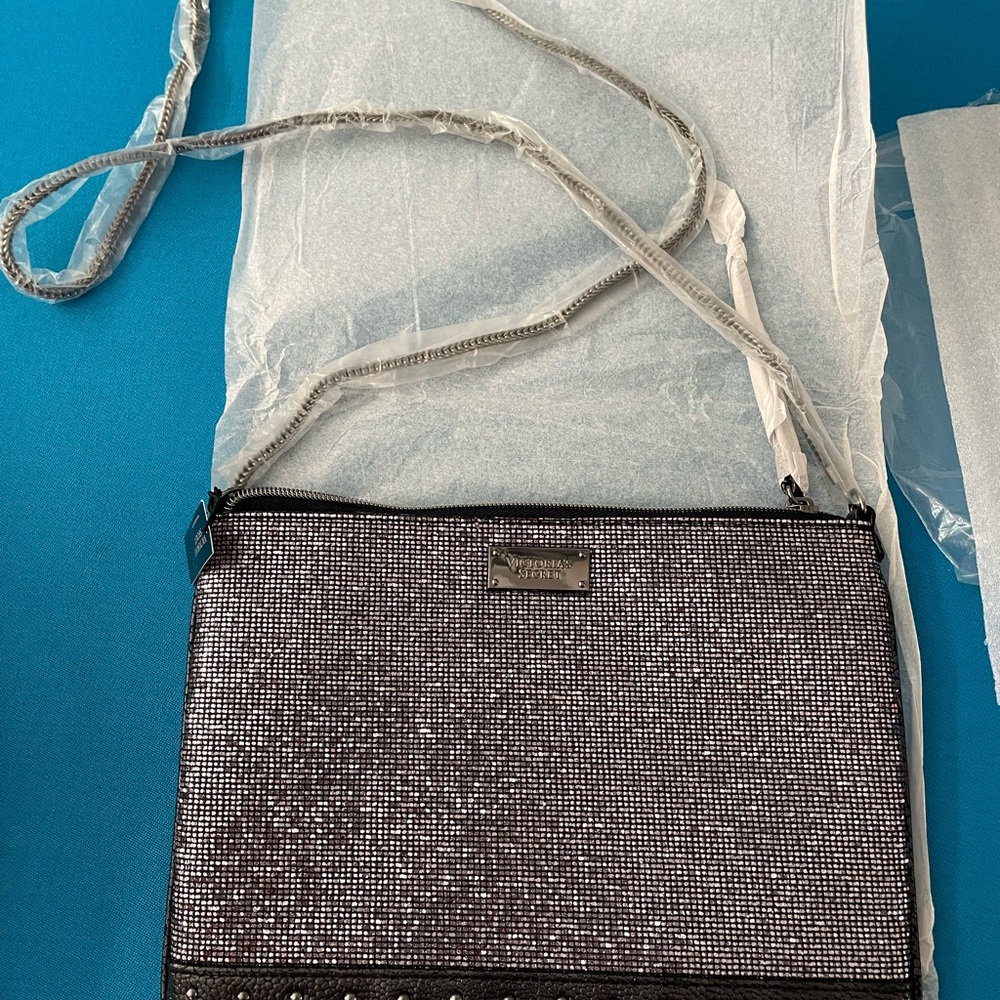 NWT Victoria’s Secret Glitter Crossbody Bag